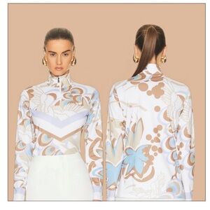 Bogner Multicolor Geometric 1/4 Zip Base Layer